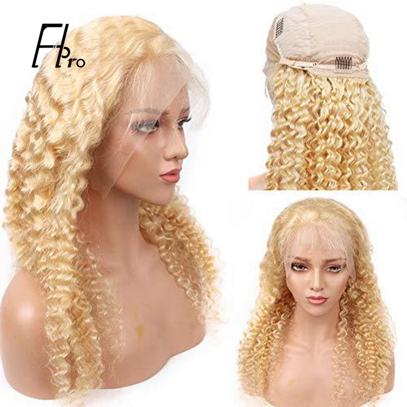 13×4 HD Lace Wig Deep Wave 180% Density 613# Blonde Invisible Lace